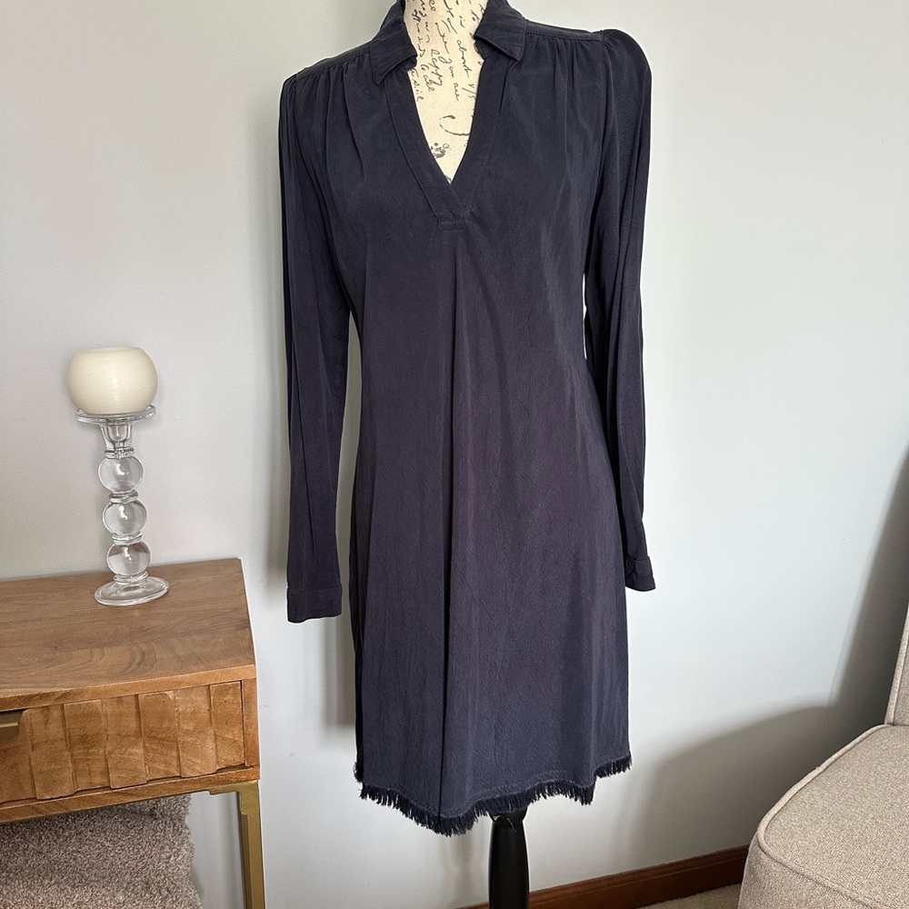 Maven West Charcoal Long-Sleeve Dress